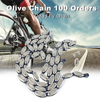

100 Links Single Speed Olive Chain for Fixed Gear Track Bike Mountain Bike Road Bicycle Chain