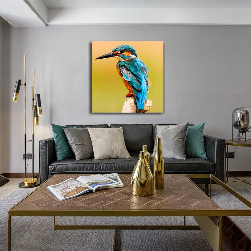 

DIY colorings pictures by numbers with woodpecker couple picture drawing Relief painting by numbers framed Home