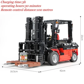 

Locking Technic RC Car City Stacker Electric Remote Control & Mobile APP Control Model Building Blocks Toys for Children Locking