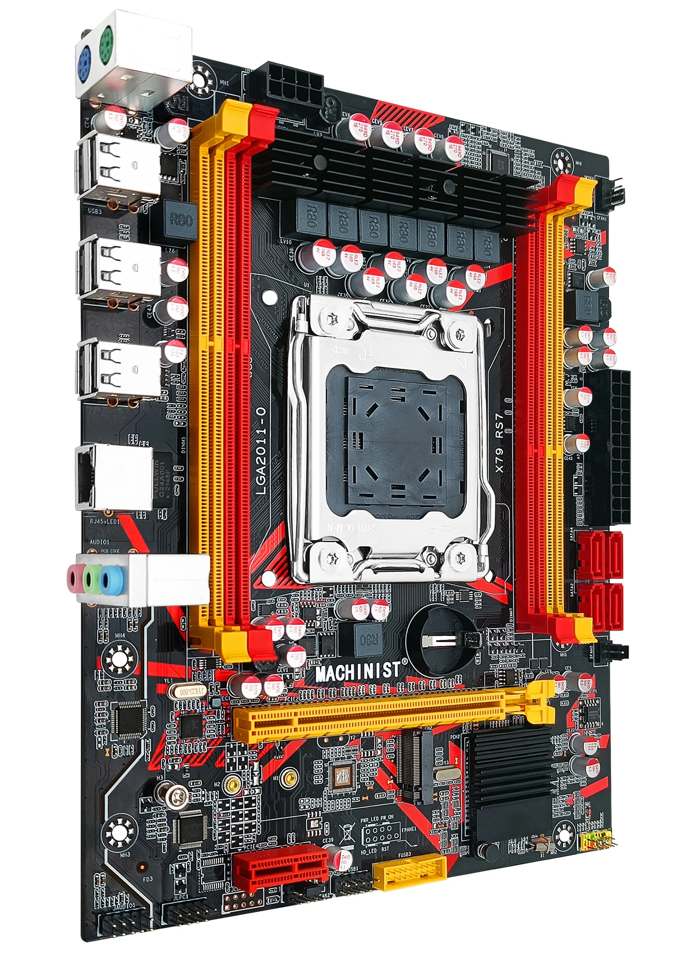 best gaming motherboard MACHINIST X79 Motherboard LGA 2011 Support Intel Xeon E5 V1&V2 CPU Processor DDR3 ECC RAM Memory NVME M.2 SATA 3.0  X79 RS7 latest motherboard for desktop