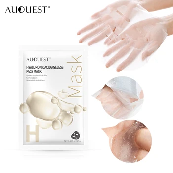 

AuQuest Anti-Wrinkle Hyaluronic Acid Silk Facial Mask Whitening Moisturizing Collagen Anti-Aging Face Mask Facial Skin Care