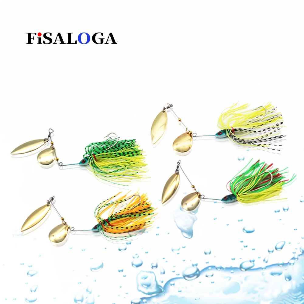 Спиннер Buzzbait приманка 18 г FiSALOGA для рыбалки Asp Spinnerbait лезвия воблеры щука