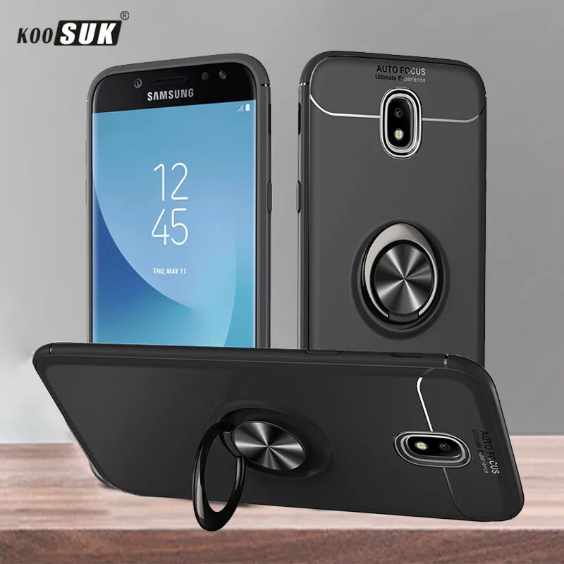 

50 PCS Phone Case Shockproof Bracket Ring For Samsung Galaxy A6 Plus A7 A8 A9 Cover Soft Silicone Holder Case