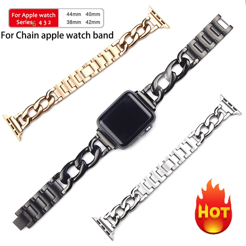 Ремешок из нержавеющей стали для Apple Watch 6 SE 5 4 40 мм 44 браслет Iwatch Series 3 38 42 коробка |
