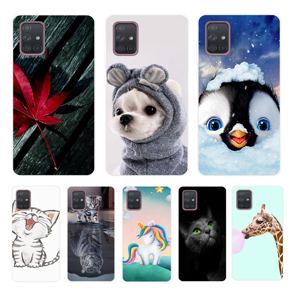 Caso Caldo Per Samsung A71 A51 Nota 10 Caso Molle Di Tpu Caso Della Copertura Posteriore Per Samsung Galaxy A71 A51 Caso Un 71 Una 51 Nota 10 Più Coqu
