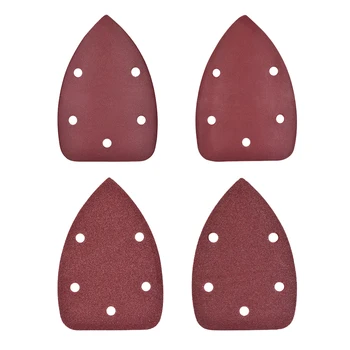 

uxcell Triangle Detail Sander Sandpaper Sanding Paper Sander Pad Sheet Assorted 5 Hole 40-2000 Grits for Grinding Polishing