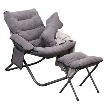 

Folding sofa single creative backrest leisure chair simple office balcony lunch break lounge chair with armrest computer chair