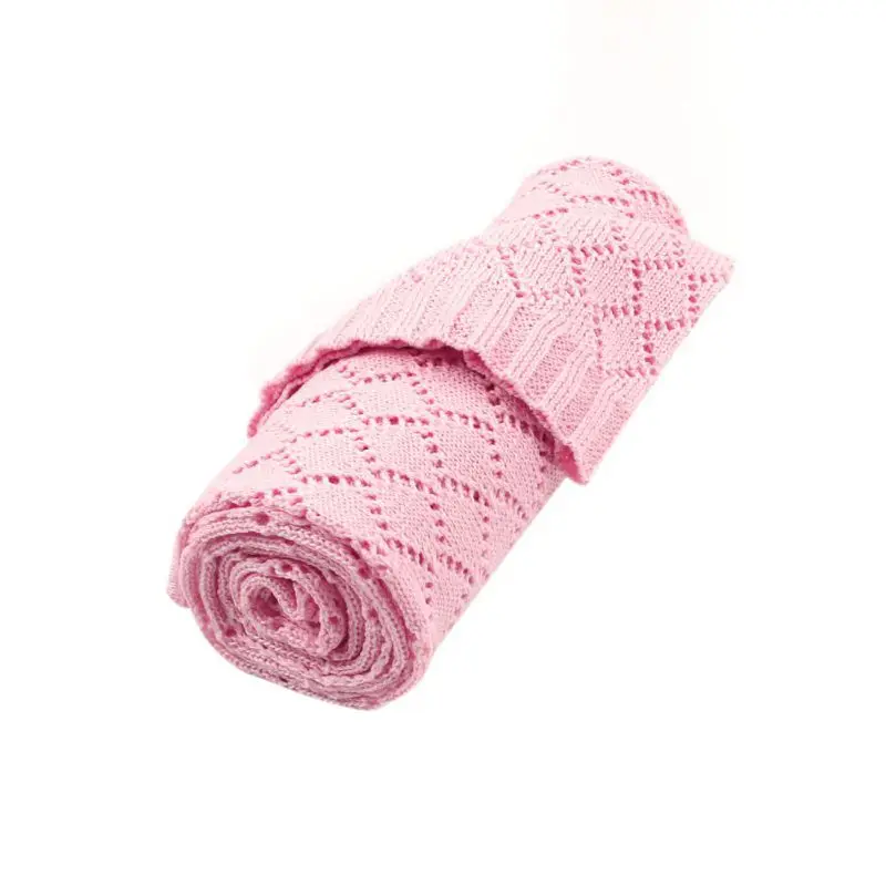 

Newborn Baby Soft Warm Blankets Bedding Hollow Design Sleeping Swaddle Comfort Stroller Wrap #p
