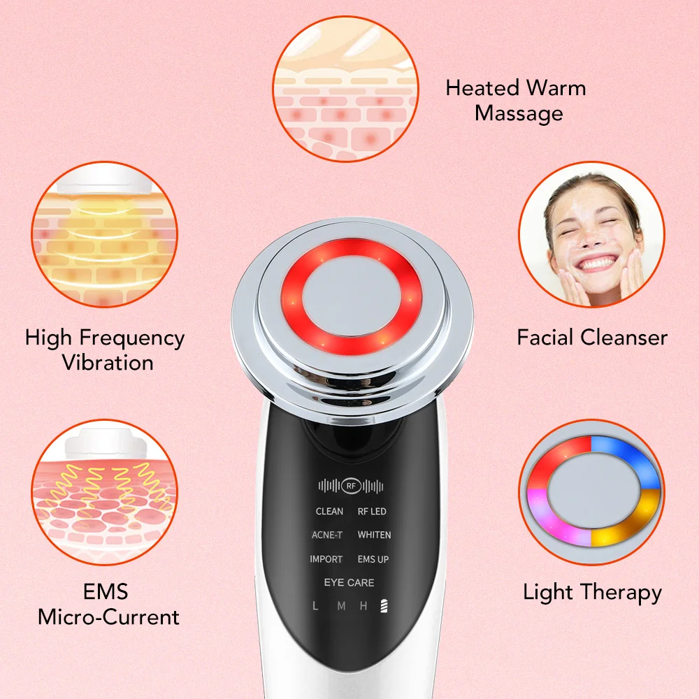 7 in 1 Facial Light Therapy Massager