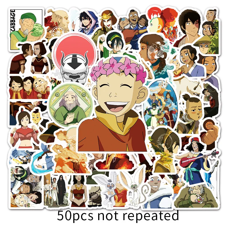 10/25/50/100pcs Avatar The Last Airbender Stickers Anime Cartoon Sticker  Funny Waterproof Diy Luggage Laptop Skateboard Kids Toy - Sticker -  AliExpress