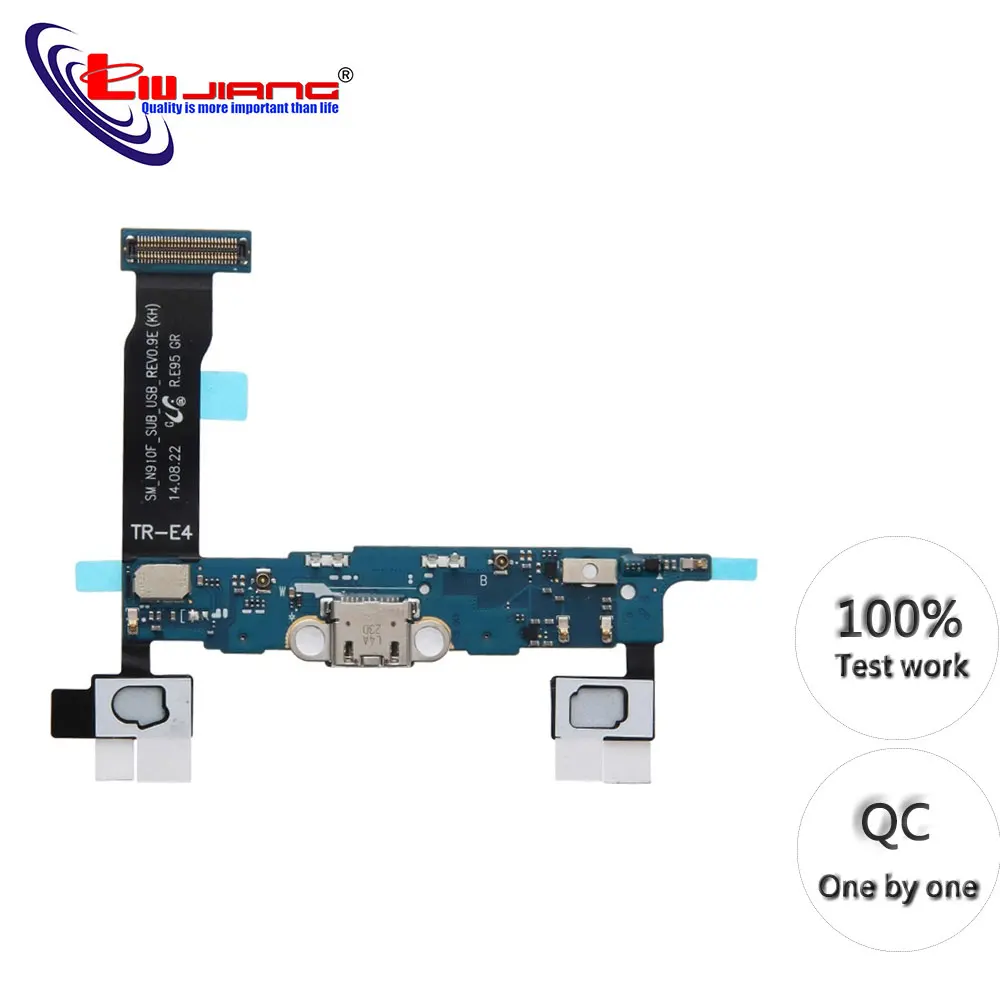 

Original USB Charger For Samsung Note 4 N910F N910P N910T N910C Charging Port Dock Connector Home Button Microphone Flex Cable
