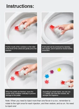 

Toilet Toilet Flower Gel Cleaner Bean Detergent Natural Fragrance Toilet Floret Clean Deodorant Bathroom Freshener Aromatherapy