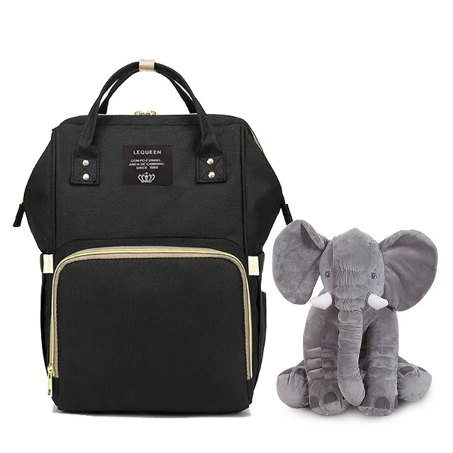 Lequeen модная сумка для мам и 40 см, плюшевая Детская сумка со слоном, рюкзак для путешествий, дизайнерская сумка для ухода за ребенком - Цвет: 10