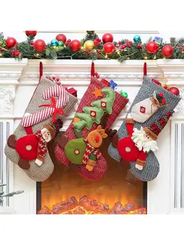 

Christmas Stocking Personalized Santa Snowman Reindeer Xmas Tree Fireplace Decor New 2020