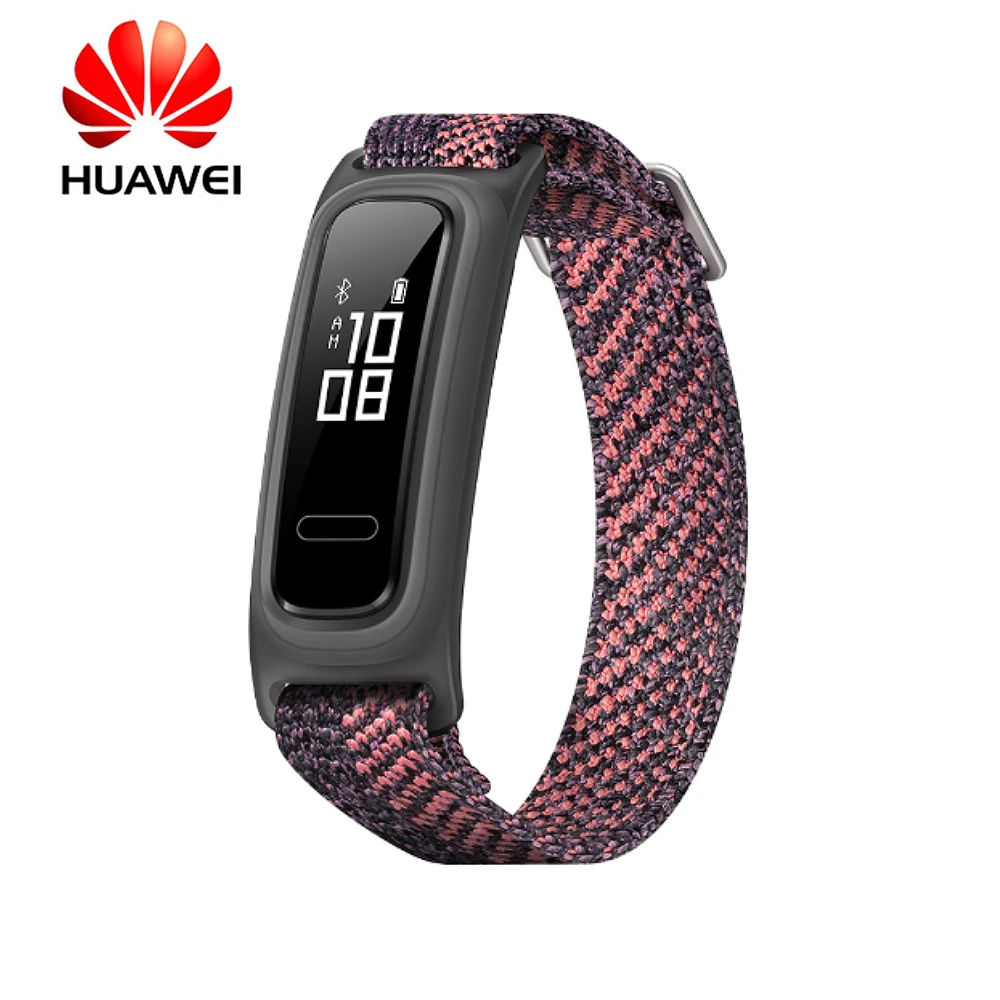 Huawei Band 4e интеллектуальный мониторинг здорового сна 50 метров водонепроницаемый Бег Баскетбол анализ данных 14 дней Срок службы батареи - Цвет: Pink