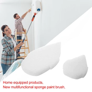

2pcs Wall Painting Roller Brush Foamed Resin Sponge Cleaner Household Wall Painting Roller Brush Walls Paint Tool Set