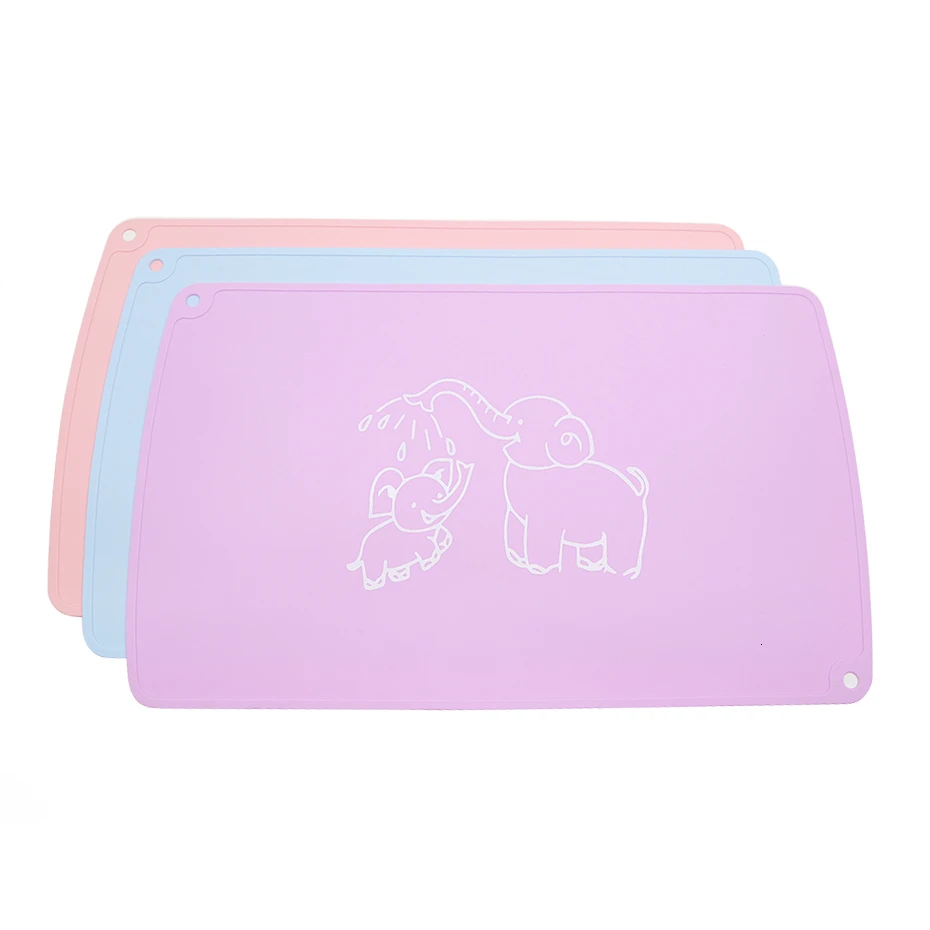 

Baby Silicone Placemat Child's Plate Mat Food Grade Silicone Table Pad Waterproof Heat Insulation Kitchen Gadget Easy Cleaning