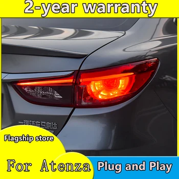

Car Styling forMazda6 Tail Lights 2015 New Mazda 6 Atenza LED Tail Light Orignal Design LED Rear Lamp DRL+Brake+Park+Sign