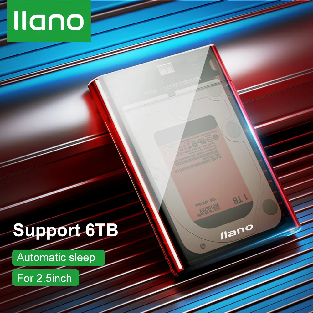 LLANO HDD чехол 2 5 SSD коробка HD SATA USB 3 0 Micro адаптер для внешних Винчестеров HDD/диск 6 ТБ