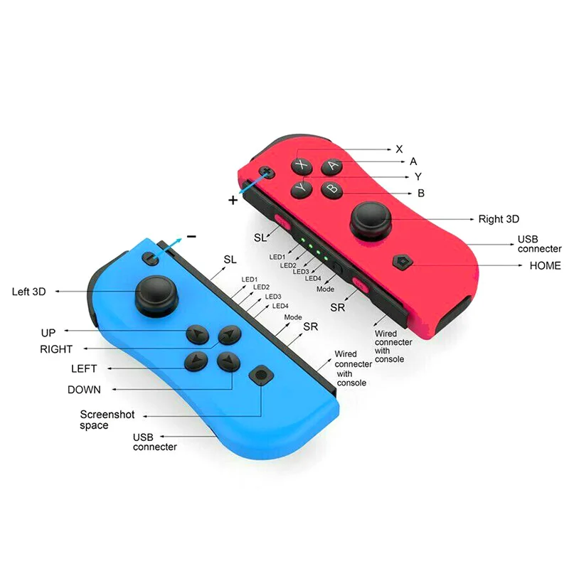 Для Joy con nintendo Switch геймпады беспроводной игровой контроллер Джойстик ДЖОЙСТИК