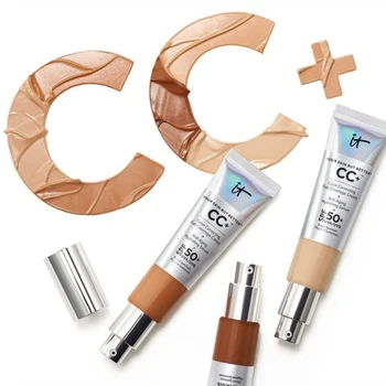 

Face Concealer it cosmetics CC+ Cream SPF 50 Full Cover Medium or Light Hide Blemish Corrector Makeup Whitening Cosmetics