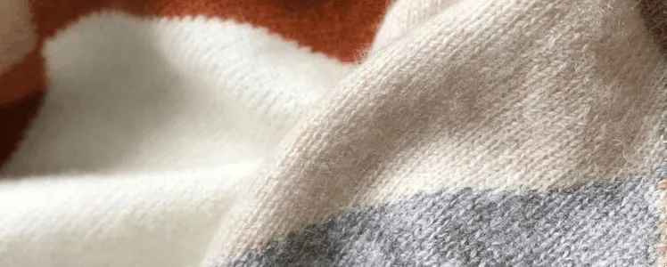 Cardigan Feminino Rushed Microfiber Standard Autumn New Cashmere Sweater Women Contrast Plaid Irregular Wool Knit Cardigan