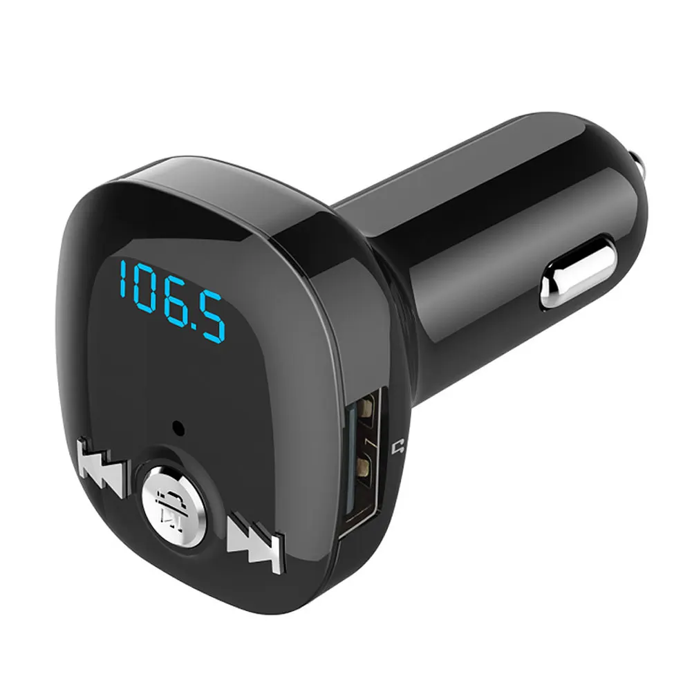 Handsfree беспроводной Bluetooth автомобильный комплект fm-передатчик MP3-плеер двойной USB зарядное устройство