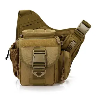 

Men Military Water Bottle Nylon Shoulder Messenger Saddle Bag Travel Cross body Messenger Camera Saddle Multi-purpose Bag