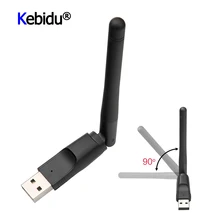 Kebidu USB 2,0 WiFi беспроводная сетевая карта 150M 802,11 b/g/n LAN адаптер с поворотная антенна для ноутбука PC Mini Wi-Fi Dongle