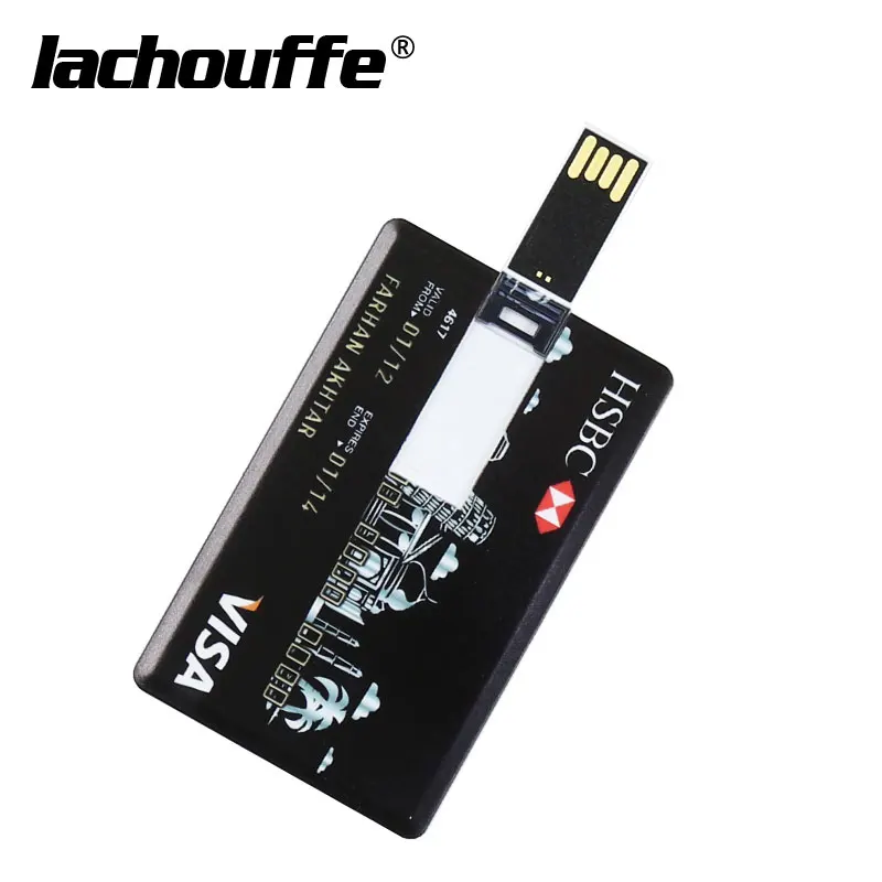 Новая кредитная карта usb флешка 8 ГБ 16 ГБ 32 ГБ 64 Гб 128 ГБ банк usb-карта флеш-накопитель 256 ГБ memoria usb флешка лучшие подарки
