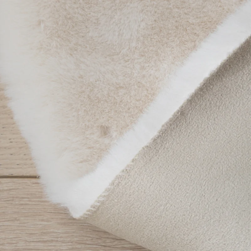 Plush Rug Furry White Faux Rabbit Fur Bedroom Rug Soft Fluffy Carpet For Living Room Nordic Children's Room Mat Shaggy Window Sill Cushion plush rug,decorative carpet,plush carpet,non slip carpet,kids carpet,shaggy rug pad