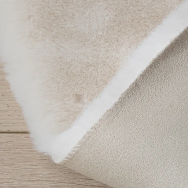 Furry White Faux Rabbit Fur Bedroom Rug Soft Fluffy Carpet For Living Room Nordic Children's Room Mat Shaggy Window Sill Cushion 2