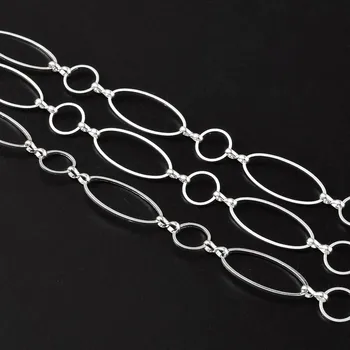 

10m/Roll 1mm Brass Handmade Chains Oval Chains for Jewelry Necklace Making