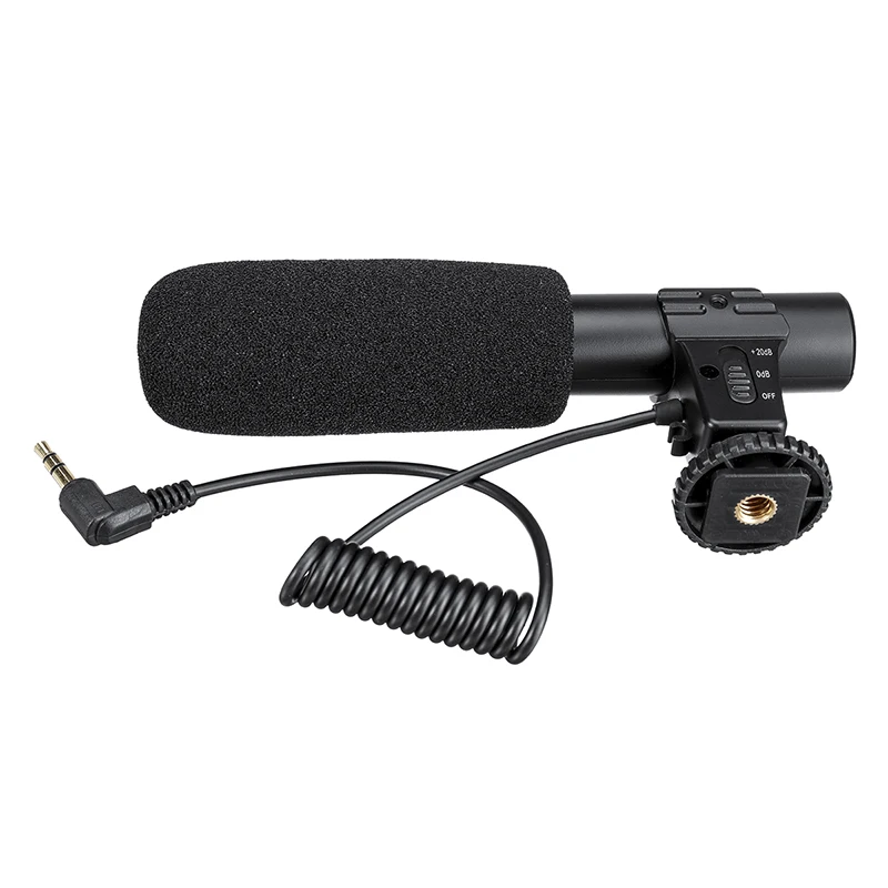 Small Microphone Универсальная видеокамера 0.39X широкоугольный объектив маленький большой микрофон для видеокамеры Аксессуары для видеокамеры - Цвет: Small Microphone