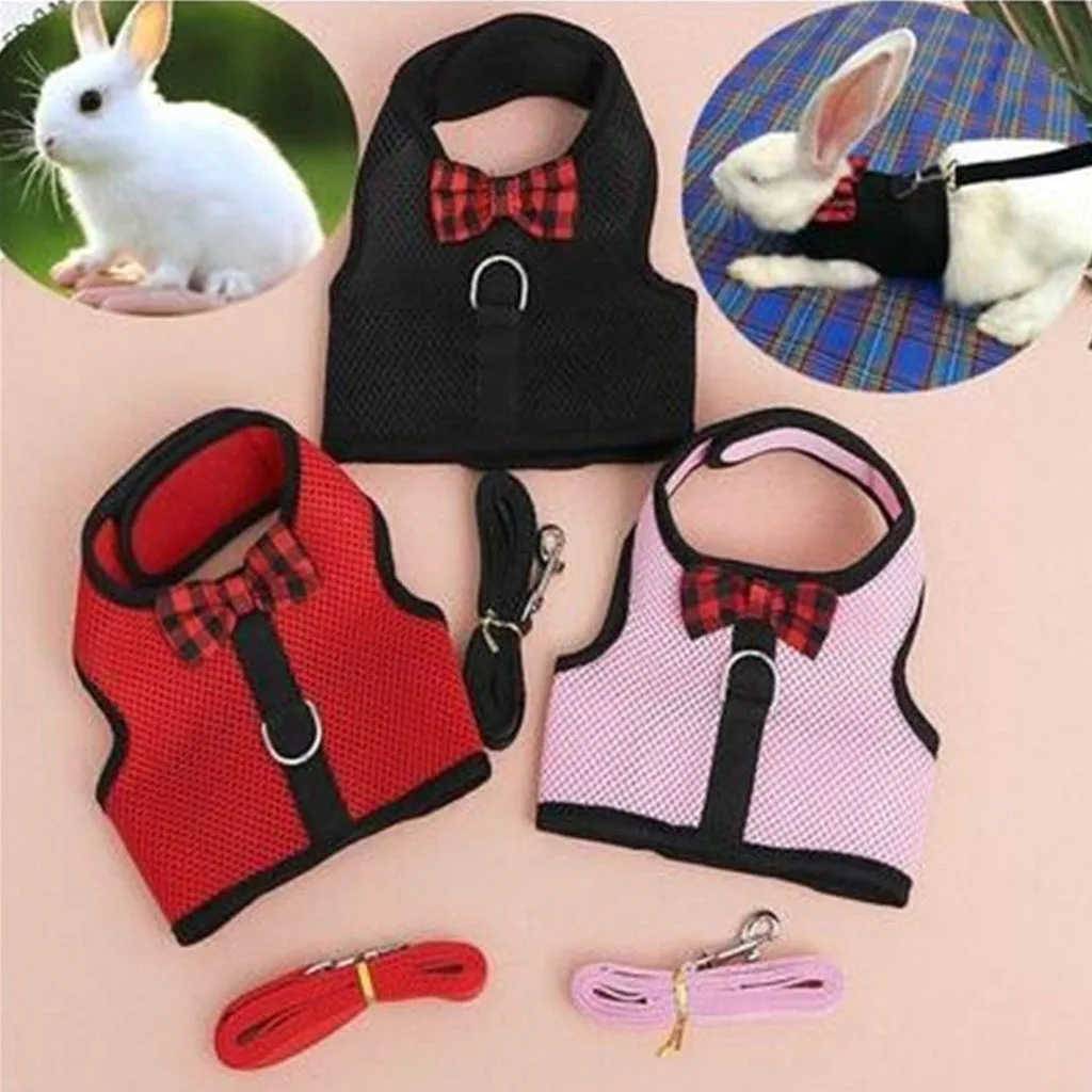 Rabbit Traction Rope Hamster Vest Horse Harness Belt Rabbit Mesh Chest Strap Harness Snow Guinea Pig 1 Rabbit Traction Rope Hamster Vest Horse Harness Belt Rabbit Mesh Chest Strap Harness Snow Guinea Pig 4