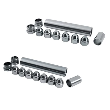 

11Pcs Aluminum Automotive Fuel Filter 1X6 Solvent Trap Napa 4003 Wix 24003 Titanium Gray