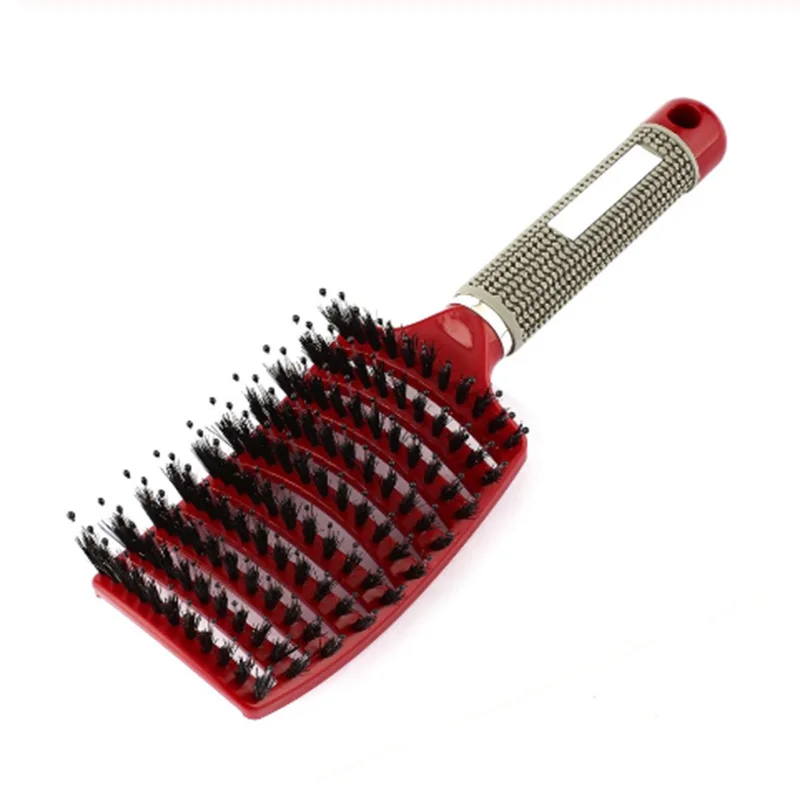 

Dropshipping 2019 women Massage Comb Bristle & Nylon Hairbrush Wet Curly Detangle Hair Brush for Salon Hairdressing Styling Tool