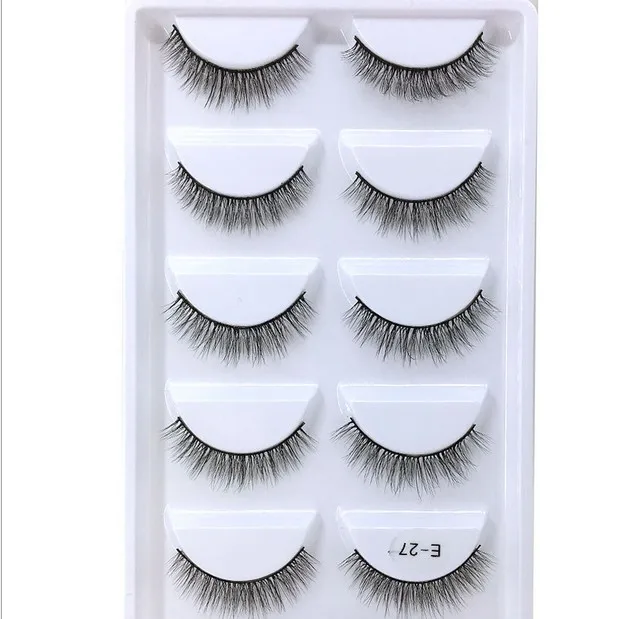 

NEW 150 pair Mink Eyelashes 3D False Eyelashes Thick Pull Through Makeup Eyelashes Extension Natural Volume Soft Fake Eyelashes
