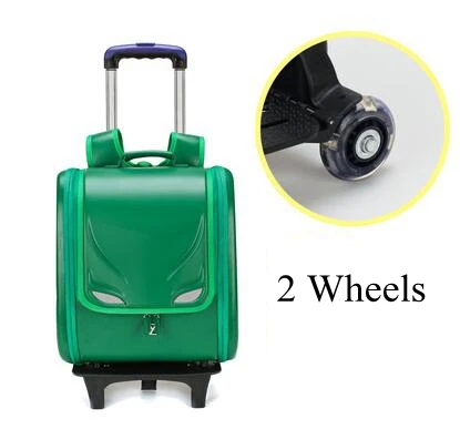 Японский Школьный рюкзак, детский ортопедический рюкзак на колесиках, детский японский рюкзак на колесиках из искусственной кожи, детский школьный рюкзак, сумки на колесиках - Цвет: 2 wheels