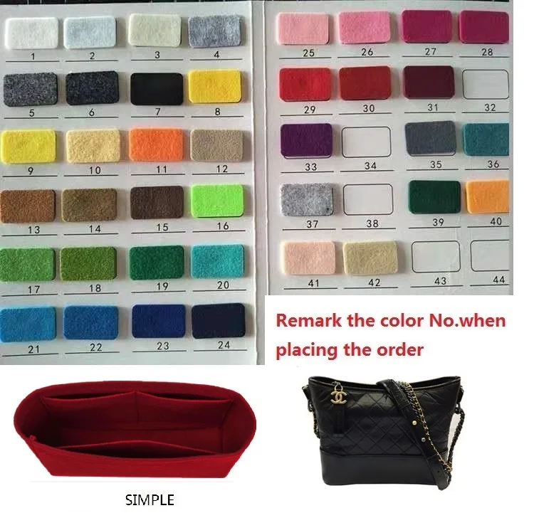 For Gabrielle Hobo Felt Cloth Insert Bag Organizer Makeup Handbag Organizer  Travel Inner Purse Portable Cosmetic Bags - Felt Diy Package - AliExpress