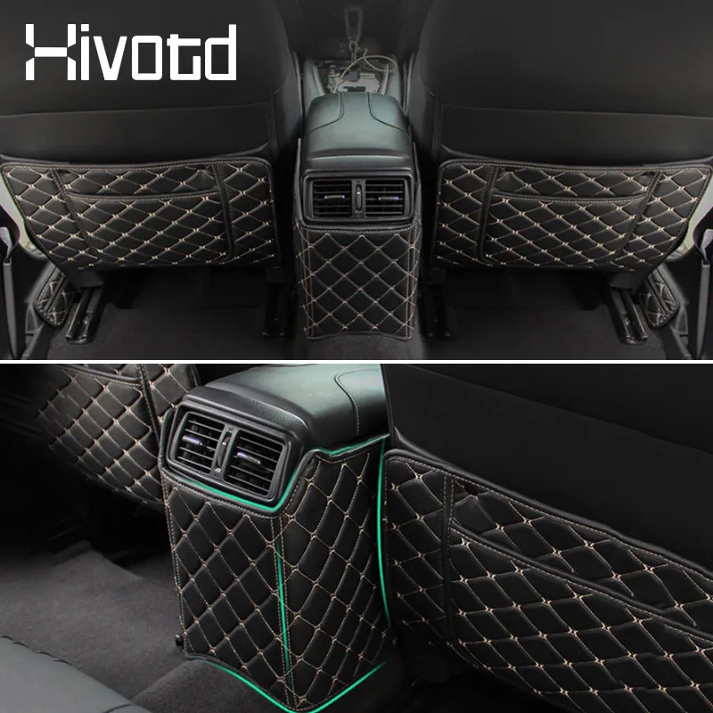 닛산 X-트레일 Xtrail T32 로그 2020-2014 자동차 안티 킥 매트 시트 백 보호 오거나이저 패드 인테리어 장식 액세서리