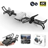 R10 Grey Mini Drone Aerial Photography Folding Quadcopter With Camera 4K HD Optical Flow 6 Channel Remote Control Helicopter Toy