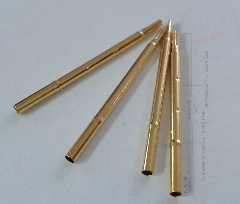 

100Pcs100MIL needle seat R100-4S welding wire needle sleeve test probe needle sleeve 1.7MM welding wire needle sleeve