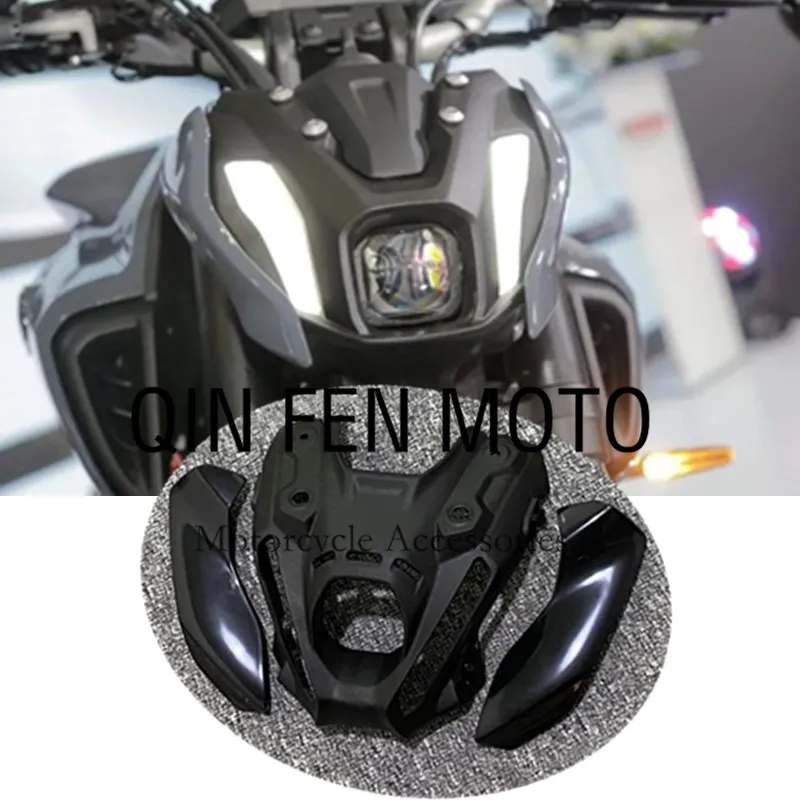 Black Front Nose Headlight Cover Fairing Cowl Kit Fit For Yamaha Mt09