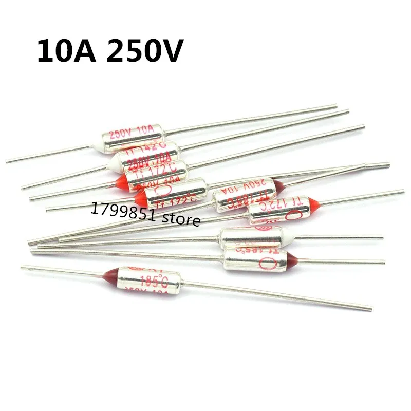 5PCS 10PCS/ Metal Thermal Fuse RY TF 192 110 135 157 117 167 Degrees