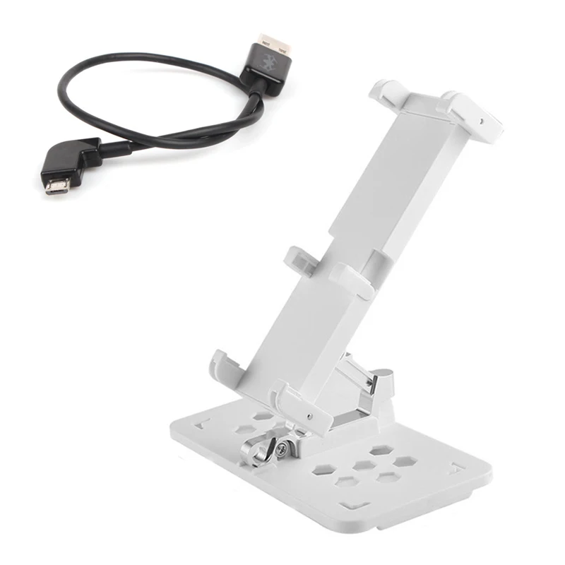 Держатель для планшета DJI Mavic Air 13-18,5 см 9," складной кронштейн+ Android USB порт кабель для передачи данных DJI Mavic PRO Аксессуары - Цвет: Белый
