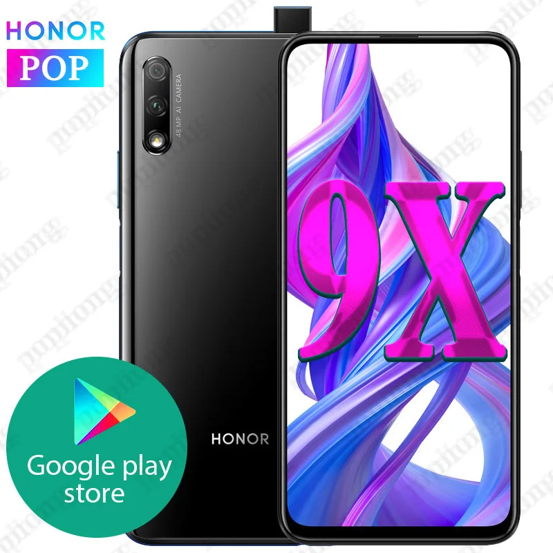 10504.76руб. 25% СКИДКА|Honor 9x смартфон Kirin 810 Octa Core 6,59 дюймов полный экран 48MP две камеры 4000 мАч GPU Turbo мобильный телефон on AliExpress 
