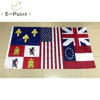 

Five Flags of Florida Flag 3ft*5ft (90*150cm) Size Christmas Decorations for Home Flag Banner Gifts