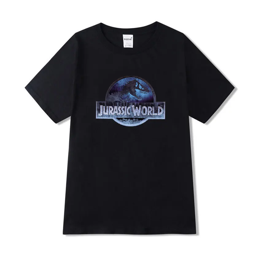 Black TX45 Jurassic Park женские футболки летняя футболка с короткими рукавами и буквенным принтом уличная Футболка женская футболка больших размеров женская S-2XL - Цвет: Black TX45