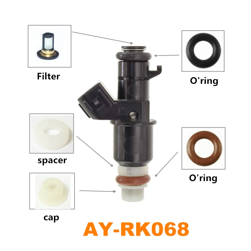 200sets Fuel Injector Repair Kit For Keihin FJ1203 FJ1045 FJ785 FJ486 16450PWA003 16450-RNA-A01 Fit Honda Car AY-RK068 | Автомобили и